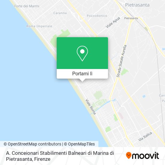 Mappa A. Conceionari Stabilimenti Balneari di Marina di Pietrasanta