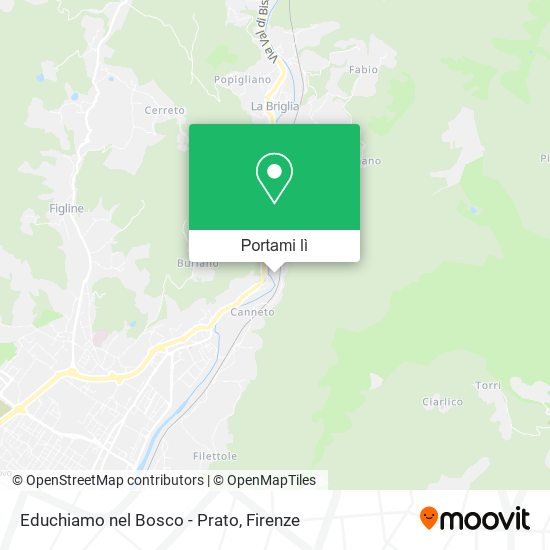 Mappa Educhiamo nel Bosco - Prato