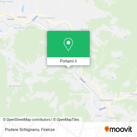 Mappa Podere Schignano