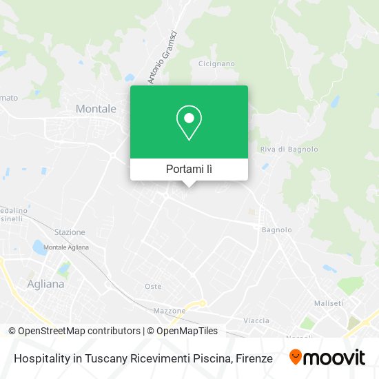 Mappa Hospitality in Tuscany Ricevimenti Piscina