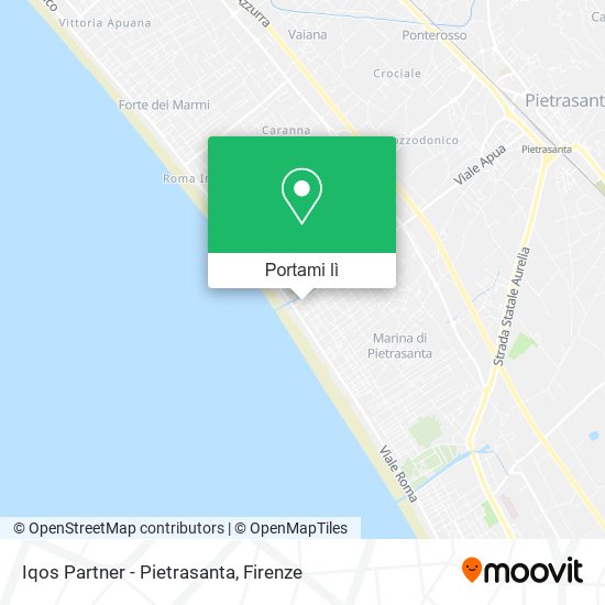 Mappa Iqos Partner - Pietrasanta