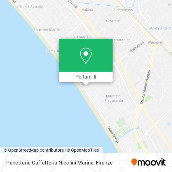 Mappa Panetteria Caffetteria Nicolini Marina