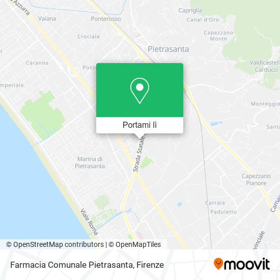 Mappa Farmacia Comunale Pietrasanta