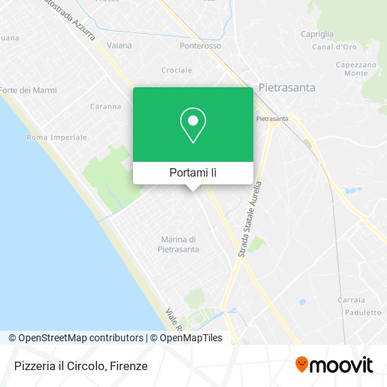 Mappa Pizzeria il Circolo