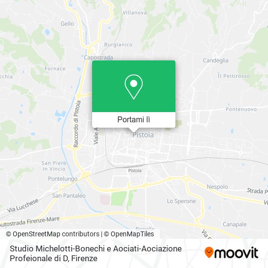 Mappa Studio Michelotti-Bonechi e Aociati-Aociazione Profeionale di D