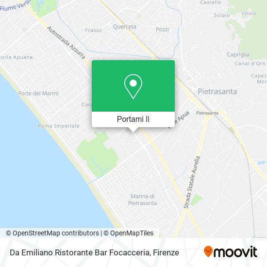 Mappa Da Emiliano Ristorante Bar Focacceria