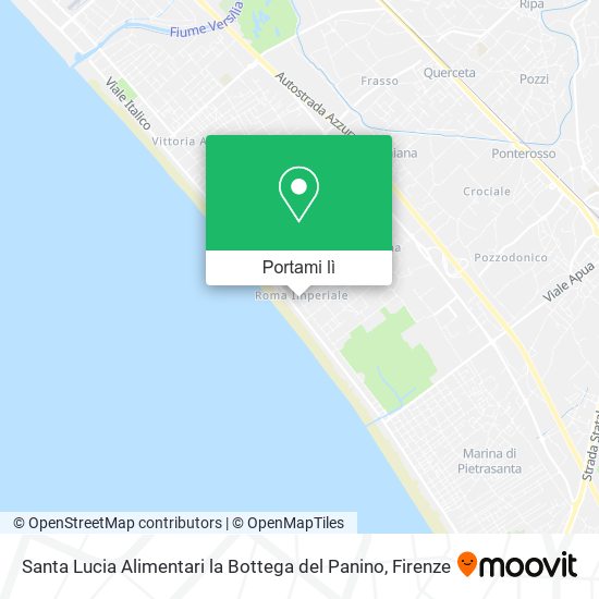 Mappa Santa Lucia Alimentari la Bottega del Panino