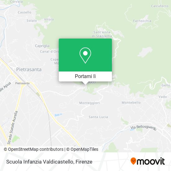 Mappa Scuola Infanzia Valdicastello