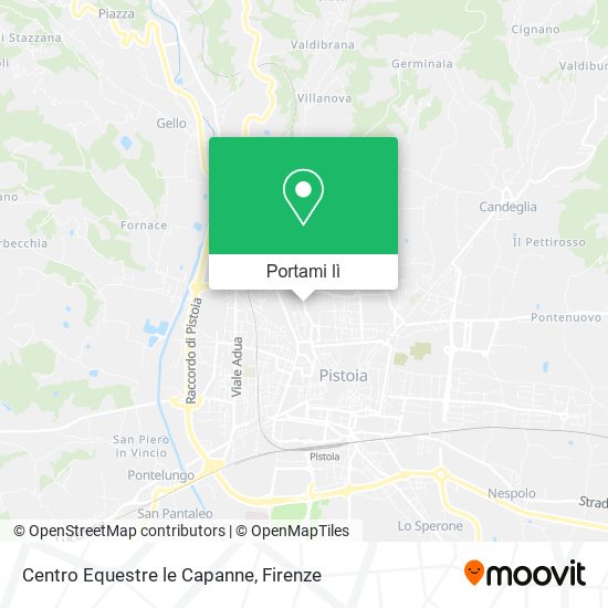 Mappa Centro Equestre le Capanne
