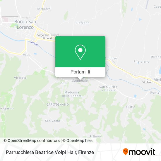 Mappa Parrucchiera Beatrice Volpi Hair