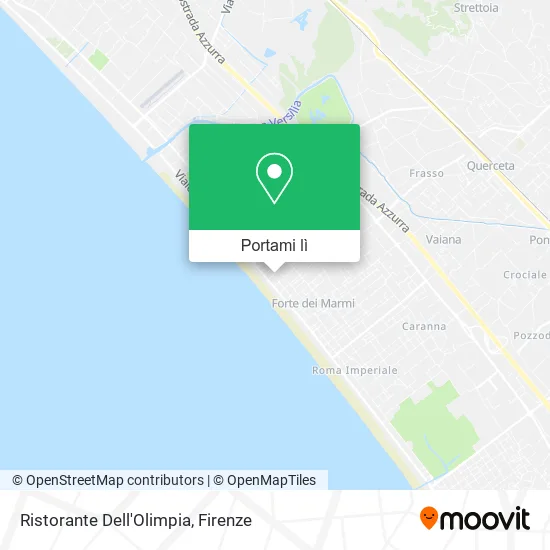 Mappa Ristorante Dell'Olimpia