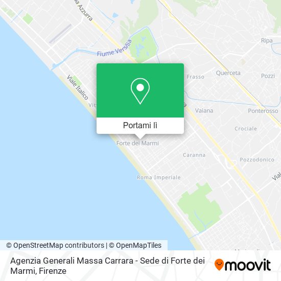 Mappa Agenzia Generali Massa Carrara - Sede di Forte dei Marmi