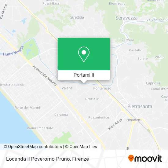 Mappa Locanda il Poveromo-Pruno