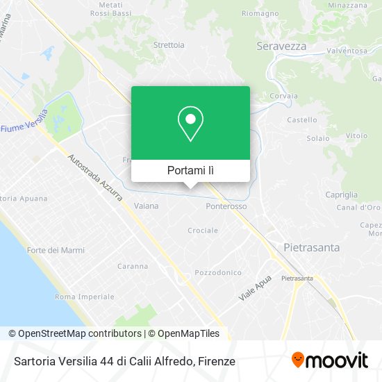 Mappa Sartoria Versilia 44 di Calii Alfredo