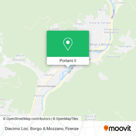 Mappa Diecimo Loc. Borgo A Mozzano