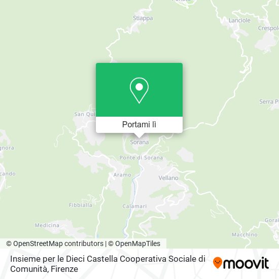 Mappa Insieme per le Dieci Castella Cooperativa Sociale di Comunità