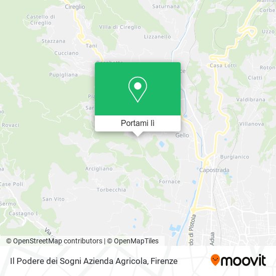 Mappa Il Podere dei Sogni Azienda Agricola