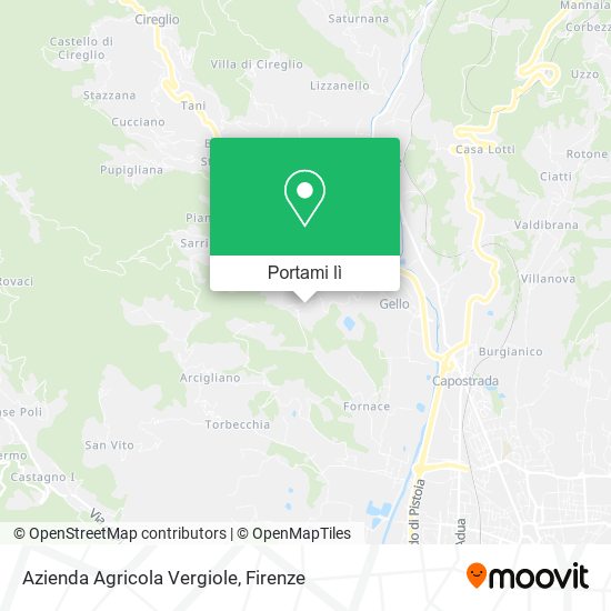 Mappa Azienda Agricola Vergiole