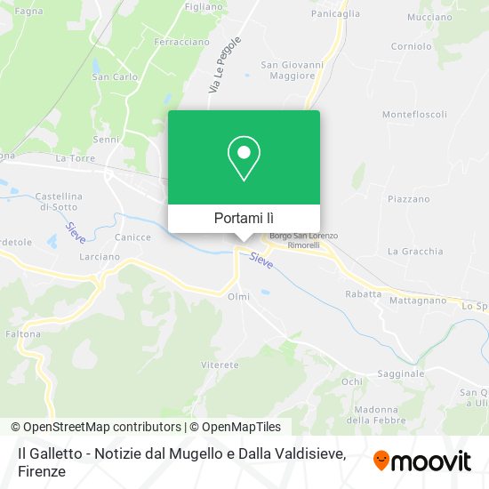 Mappa Il Galletto - Notizie dal Mugello e Dalla Valdisieve