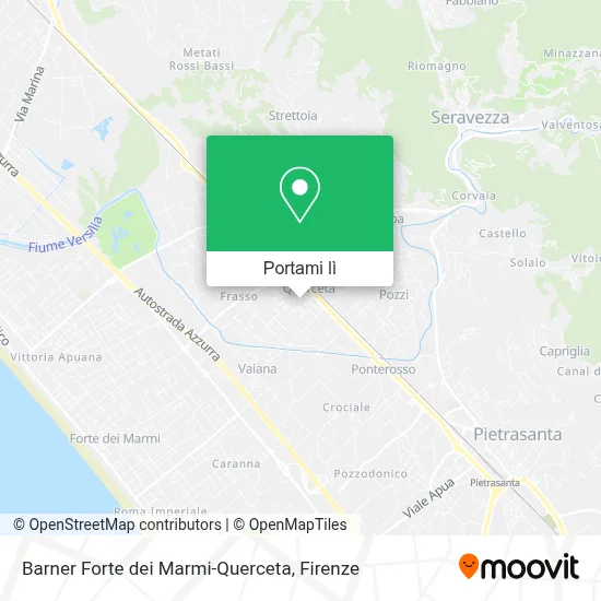 Mappa Barner Forte dei Marmi-Querceta