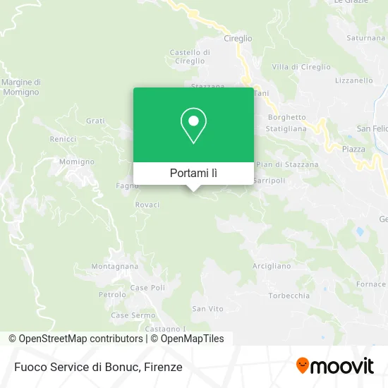 Mappa Fuoco Service di Bonuc