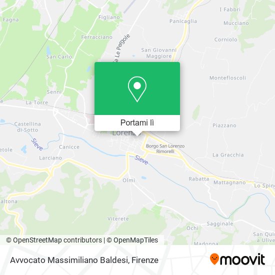 Mappa Avvocato Massimiliano Baldesi