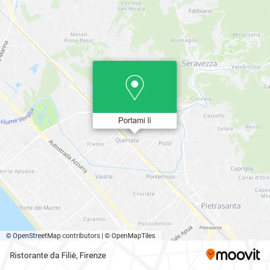 Mappa Ristorante da Filiè