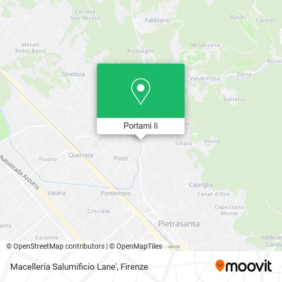 Mappa Macelleria Salumificio Lane'