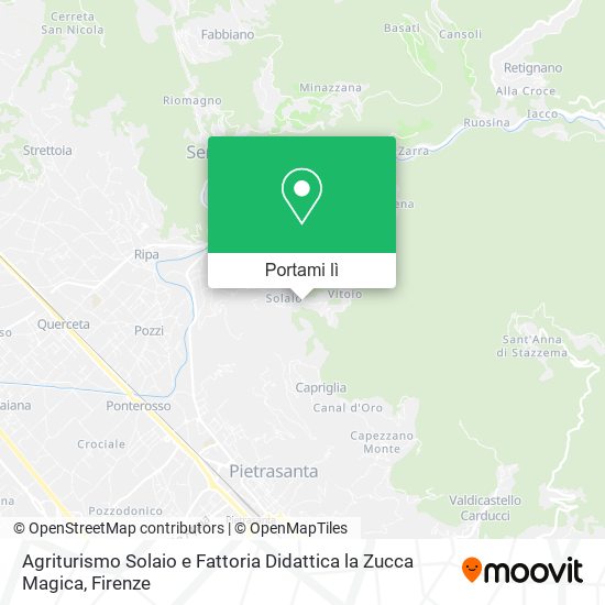 Mappa Agriturismo Solaio e Fattoria Didattica la Zucca Magica