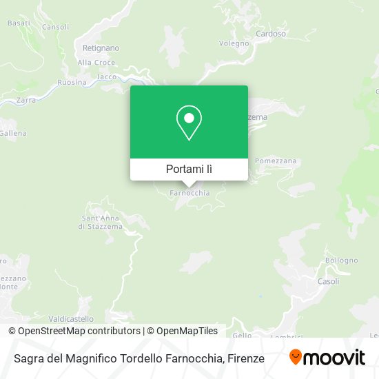 Mappa Sagra del Magnifico Tordello Farnocchia