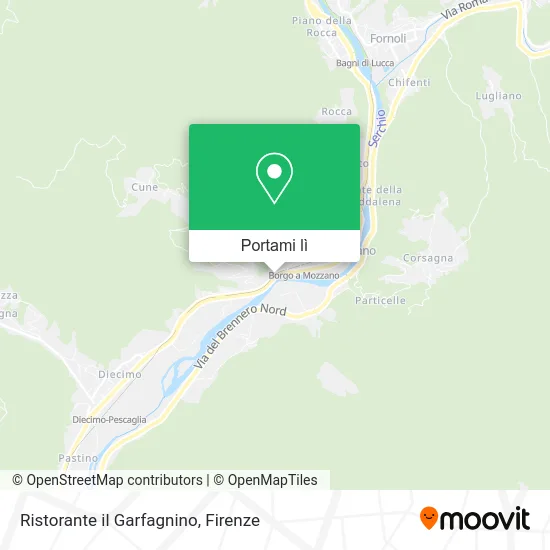 Mappa Ristorante il Garfagnino