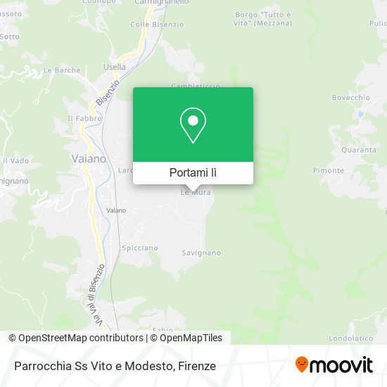 Mappa Parrocchia Ss Vito e Modesto