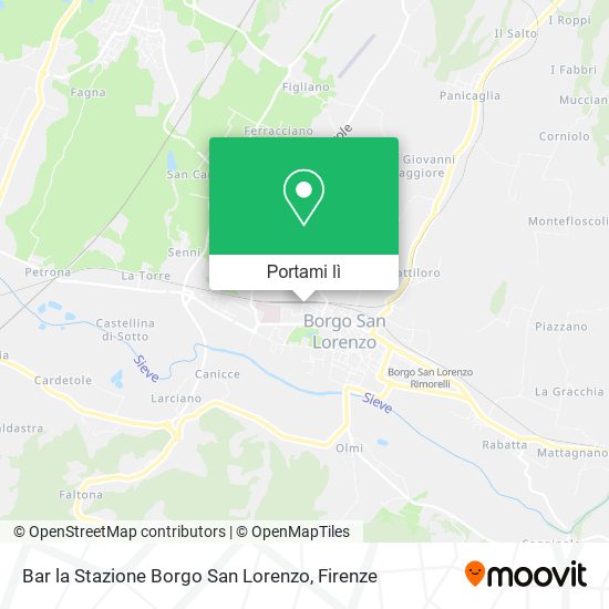 Mappa Bar la Stazione Borgo San Lorenzo