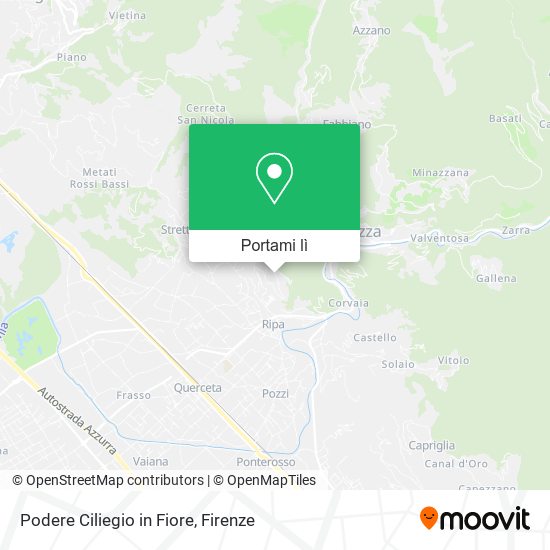 Mappa Podere Ciliegio in Fiore