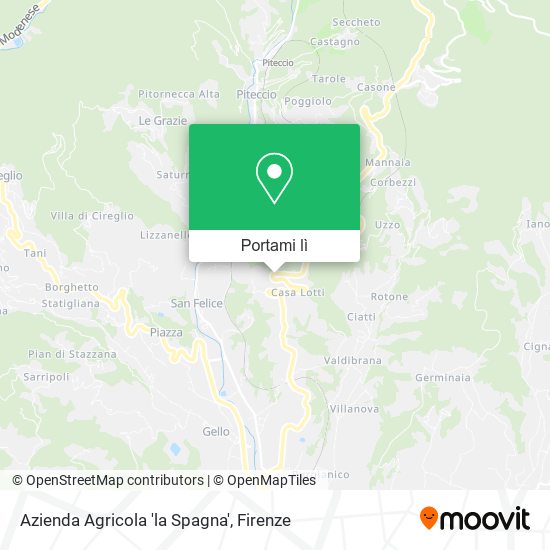 Mappa Azienda Agricola 'la Spagna'