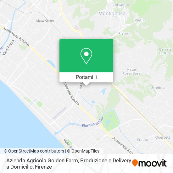 Mappa Azienda Agricola Golden Farm, Produzione e Delivery a Domicilio