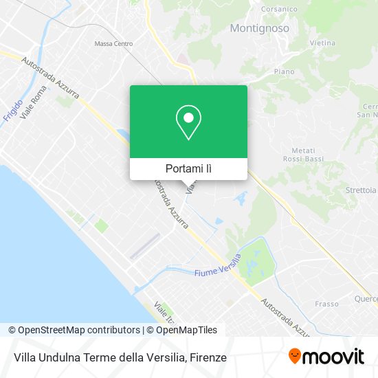 Mappa Villa Undulna Terme della Versilia