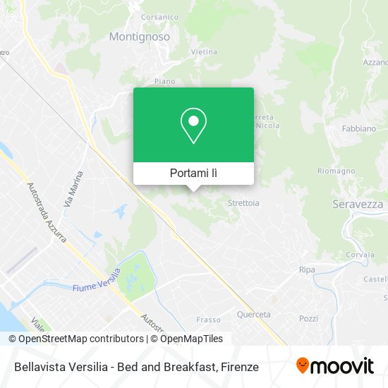 Mappa Bellavista Versilia - Bed and Breakfast