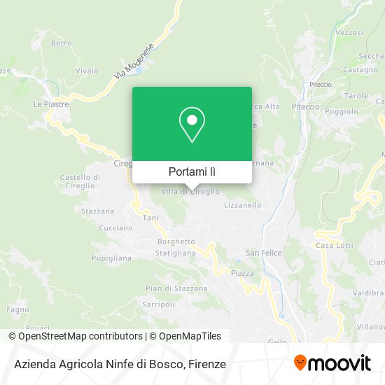 Mappa Azienda Agricola Ninfe di Bosco