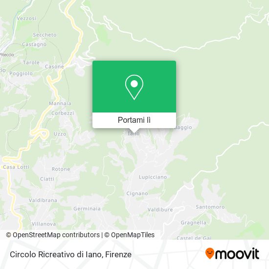 Mappa Circolo Ricreativo di Iano