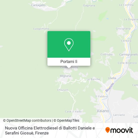 Mappa Nuova Officina Elettrodiesel di Ballotti Daniele e Serafini Giosuè