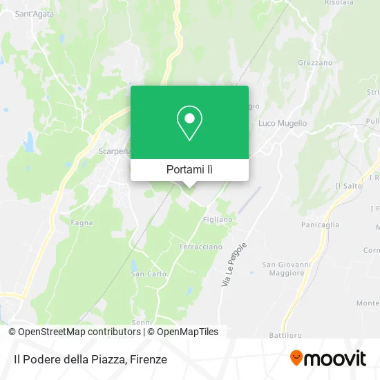 Mappa Il Podere della Piazza