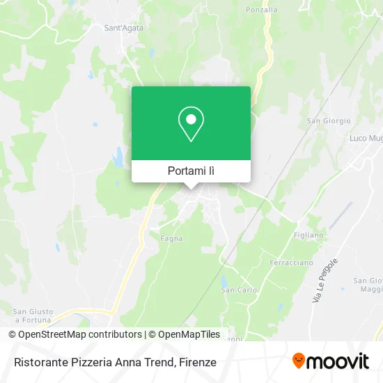 Mappa Ristorante Pizzeria Anna Trend