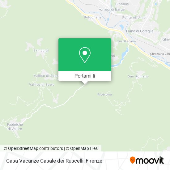 Mappa Casa Vacanze Casale dei Ruscelli