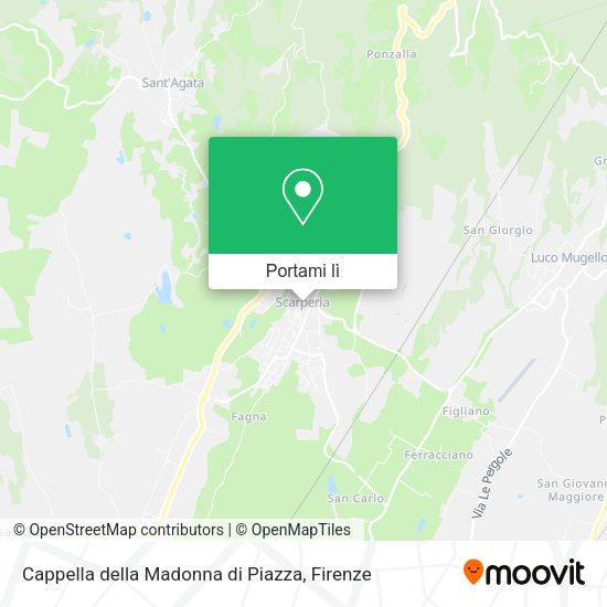 Mappa Cappella della Madonna di Piazza
