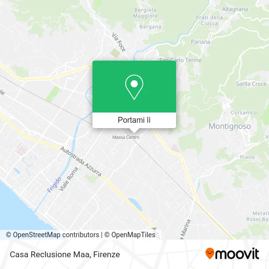 Mappa Casa Reclusione Maa