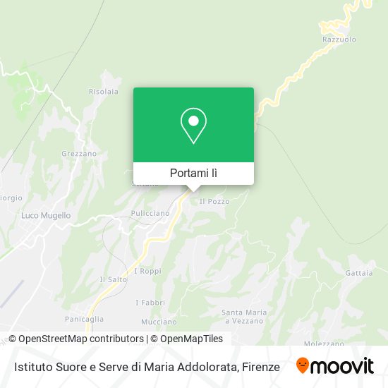 Mappa Istituto Suore e Serve di Maria Addolorata