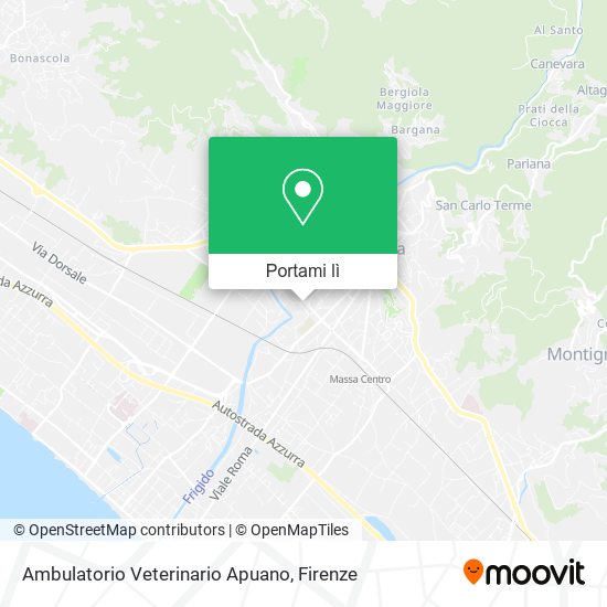 Mappa Ambulatorio Veterinario Apuano