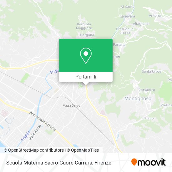 Mappa Scuola Materna Sacro Cuore Carrara