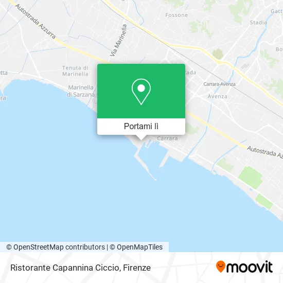 Mappa Ristorante Capannina Ciccio